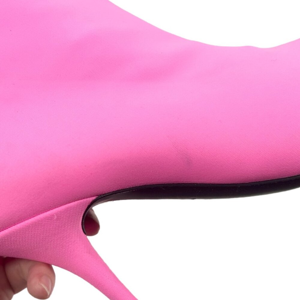 NWOB Balenciaga Pink Knife Pointed Toe Sock Boots - Picture 15 of 15